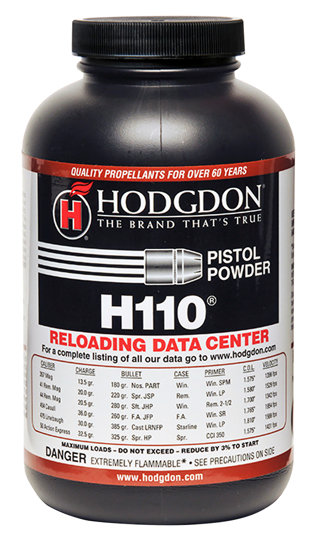Hodgdon H110 Spherical Smokeless Pistol/Shotgun Powder 1 lb