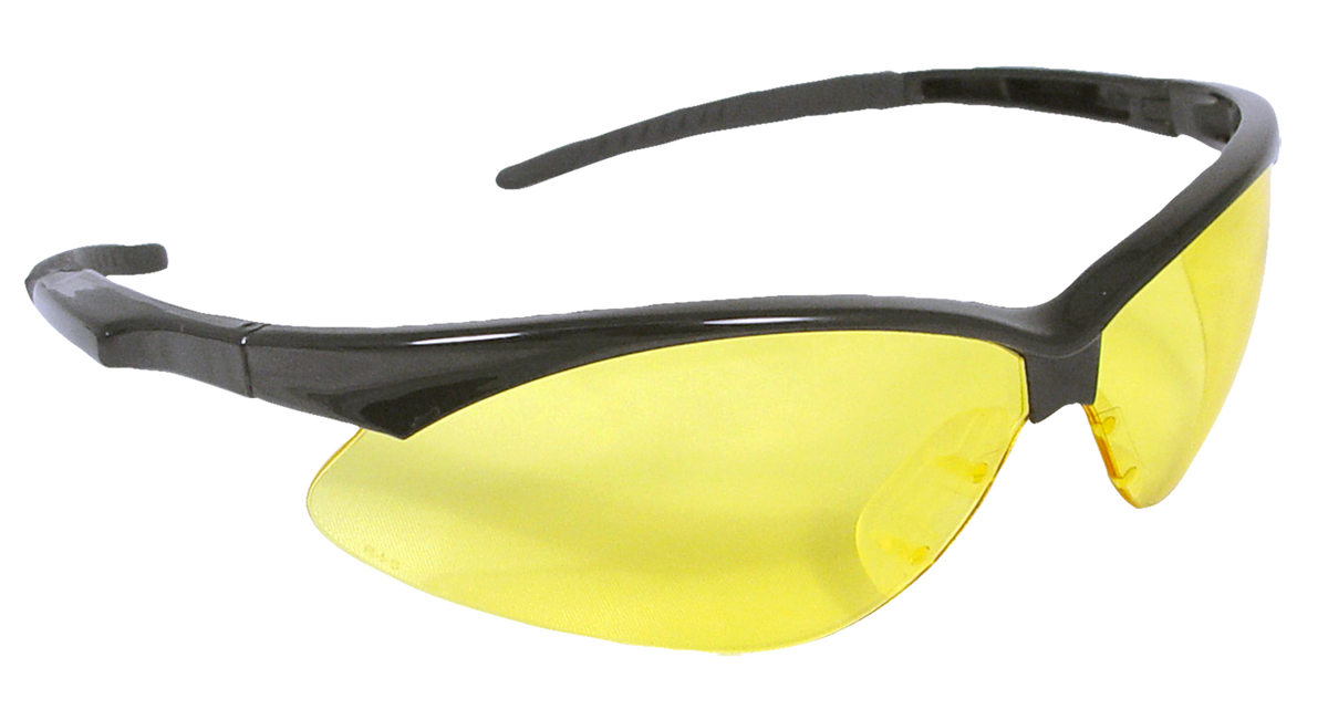 Radians Outback Shooting Glasses Anti-Fog Amber Lens Black Frame