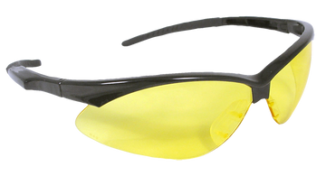 Radians Outback Shooting Glasses Anti-Fog Amber Lens Black Frame