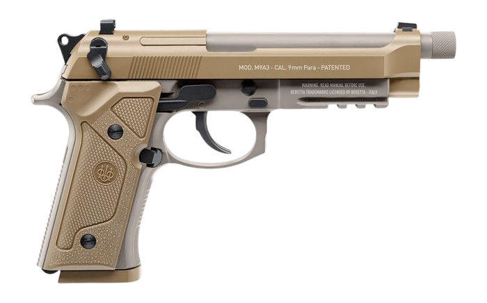 RWS Umarex Beretta M9A3 CO2 .177 BB 18-Rd 5" Semi/Full-Auto Blowback Air Pistol