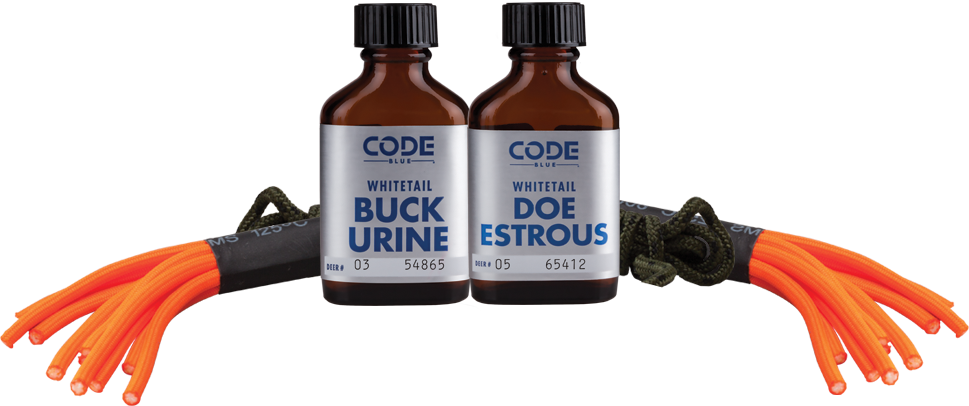Code Blue OA1074 Double Drag Combo Deer Attractant 2 oz Doe Estrous & Buck Urine Set