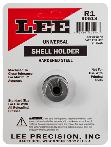 Lee Precision 90518 Universal Shell Holder #1R - 38 Special / 357 Mag