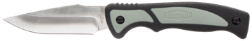 Old Timer Trail Boss 3.70" Fixed Caper Plain Stainless Steel Blade 5.25" TPE Handle
