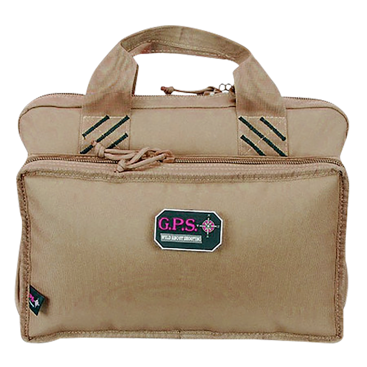 G Outdoors GPS Quad Pistol Range Bag Tan Holds 4 Handguns