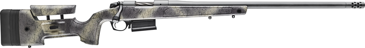 Bergara Rifles B-14 Wilderness HMR 7mm PRC 24" 5+1 Bolt-Action Rifle - Sniper Gray Cerakote, Mini-Chassis, Omni Muzzle Brake