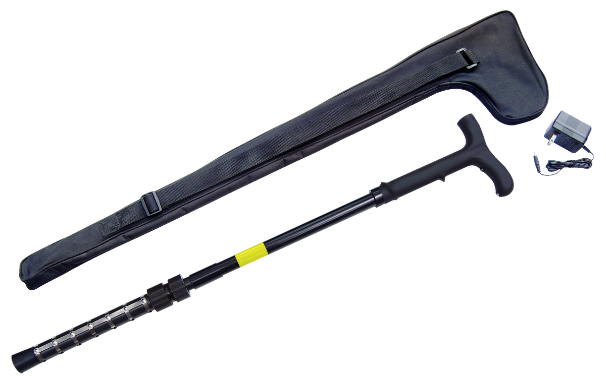 Zap Stun Cane with Light 32-36" 1 Million Volt Black Adjustable Walking Cane
