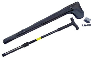 Zap Stun Cane with Light 32-36" 1 Million Volt Black Adjustable Walking Cane