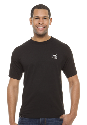 Glock Perfection T-Shirt Black Pre-Shrunk Cotton Short Sleeve - Medium