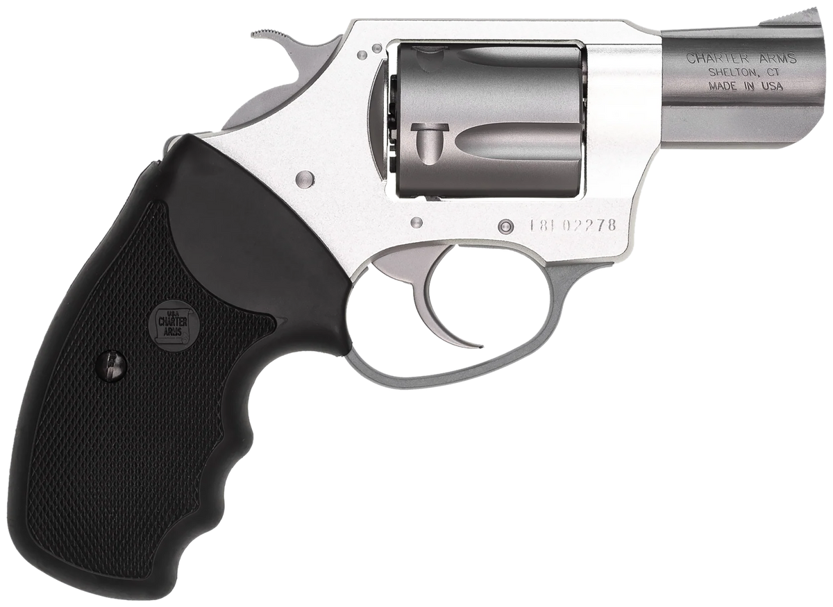 Charter Arms Undercover Lite Standard 38 Special 2" 5-Shot DA/SA Revolver - Black Rubber/Stainless