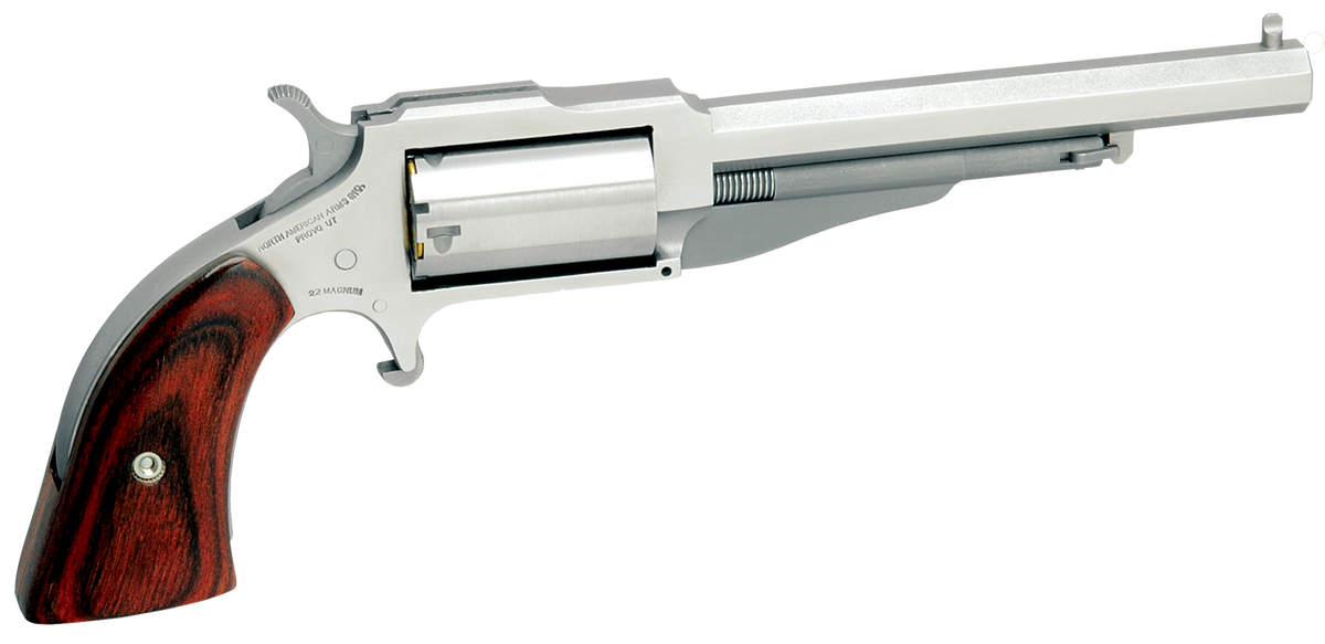 North American Arms 1860 The Earl 22 WMR 4" 5-Shot SAO Revolver - CA Compliant