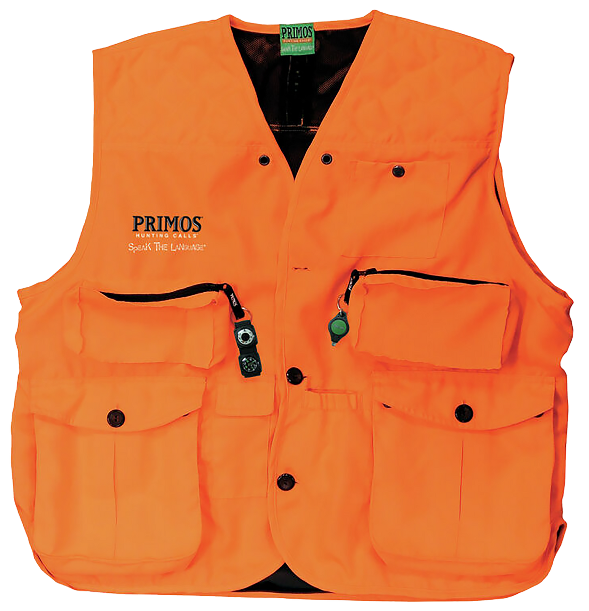 Primos Gunhunter's Hunting Vest Medium Blaze Orange - Compass & LED Light