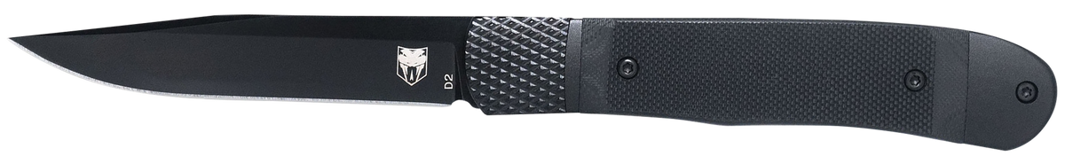 CobraTec Knives Trapper Small 3.13" Folding Plain 154CM SS Black G10 Handle