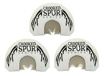 Foxpro Crooked Spur Ghost Spur Combo Diaphragm Turkey Call - Triple Prophylactic Reeds
