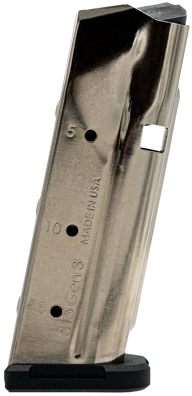 Shield Arms S15 Gen 3 Glock 43X/48 9mm 15rd Steel Magazine - Nickel