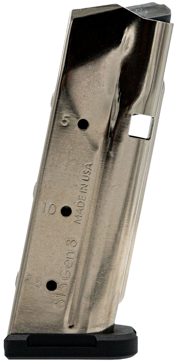 Shield Arms S15 Gen 3 Glock 43X/48 9mm 15rd Steel Magazine - Nickel