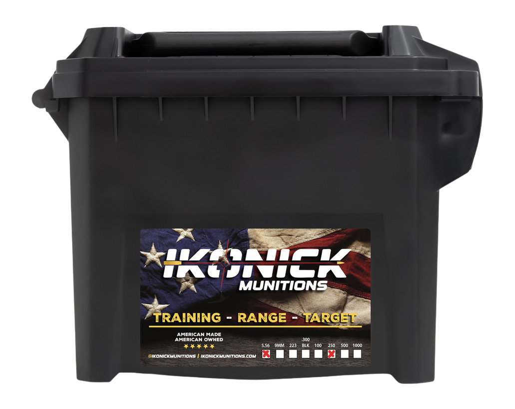 IKONICK USA Premium Range 5.56 NATO 55gr FMJBT 250 Rd Case