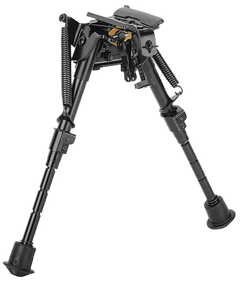 Caldwell XLA Fixed Bipod 9-13" Black Aluminum - Swivel Stud Attachment