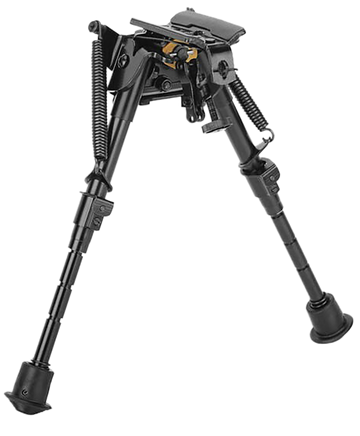 Caldwell XLA Fixed Bipod 9-13" Black Aluminum - Swivel Stud Attachment