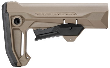 Strike Industries MOD2 Rifle Stock FDE Polymer - Mil-Spec AR-15/AR-10