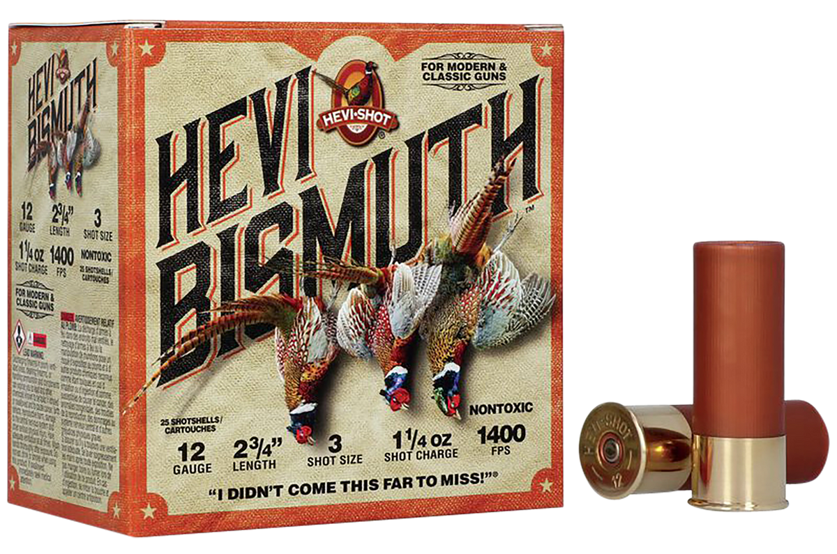 Hevishot HEVI-Bismuth Upland 12 Gauge 2.75" 1-1/4 oz #3 Shot 1400 fps - Box or Case