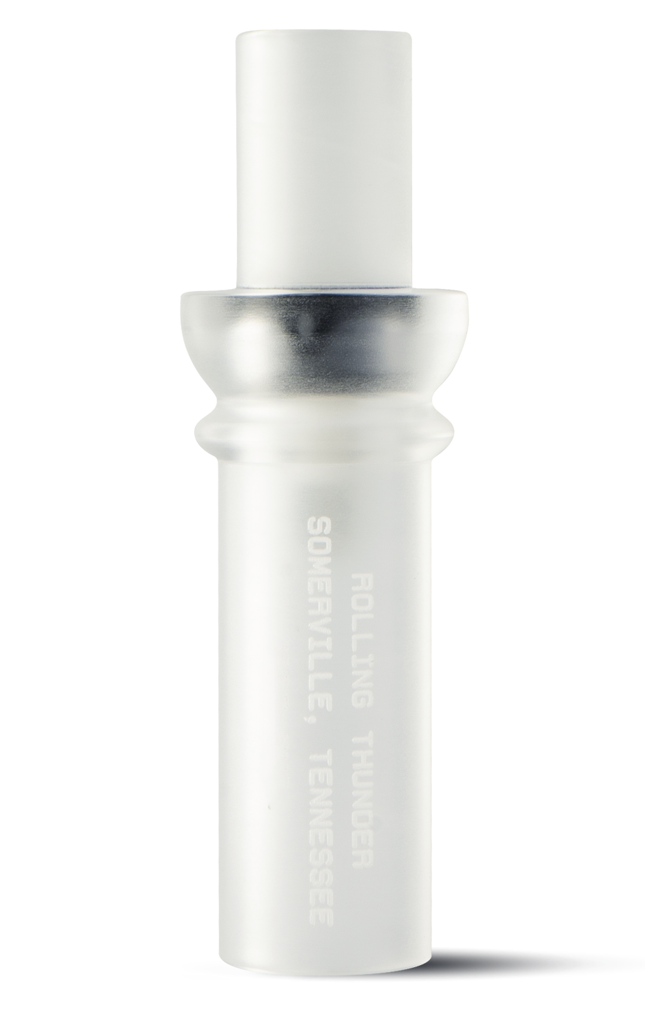 Rolling Thunder Game Call Two Stroke Double Reed Cutdown Duck Call - Frost Acrylic