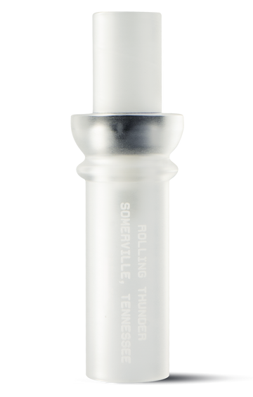 Rolling Thunder Game Call Two Stroke Double Reed Cutdown Duck Call - Frost Acrylic