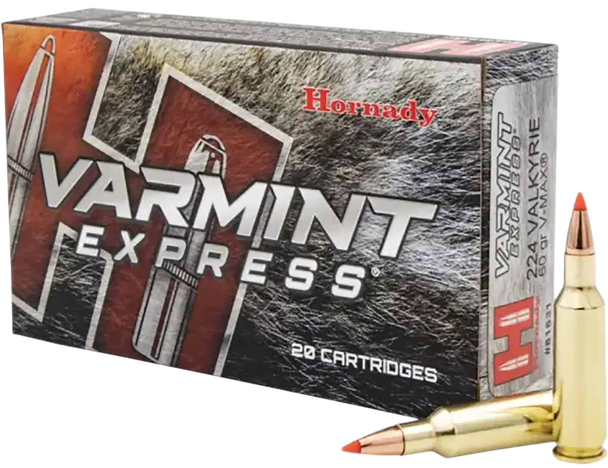Hornady Varmint Express 224 Valkyrie 60gr V-MAX Polymer Tip - Box or Case