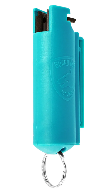 Skyline USA Quick Action Red Pepper Spray 16 ft Blue w/ Belt Clip & Keychain