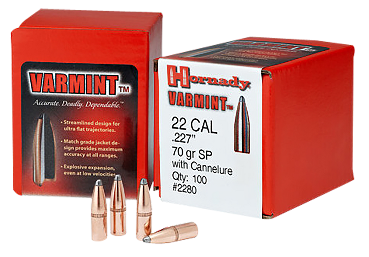 Hornady 2245 Traditional Varmint 22 Cal .224 50 gr Spire Point - 100/Box