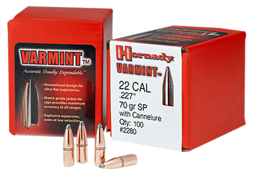 Hornady 2245 Traditional Varmint 22 Cal .224 50 gr Spire Point - 100/Box