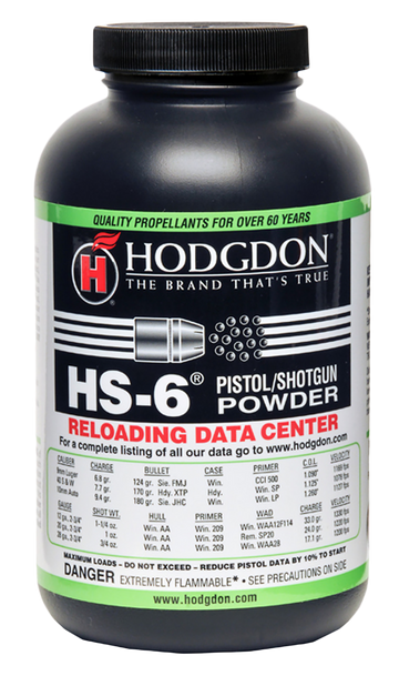 Hodgdon HS-6 Smokeless Pistol/Shotgun Spherical Powder 1 lb