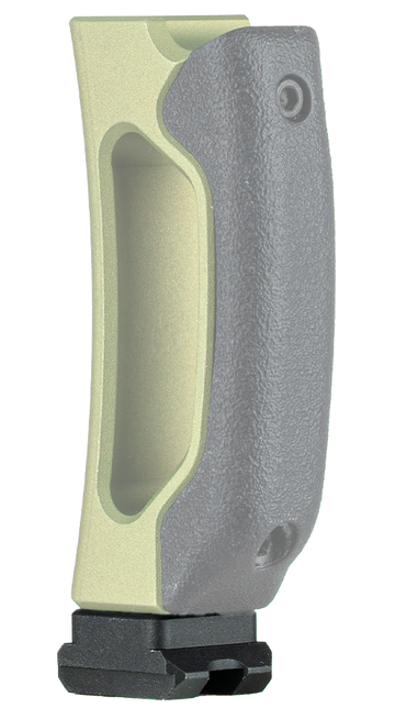 MDT Sporting Goods Hand Cannon Mini Picatinny Rail Slingshot Accessory - Black Aluminum