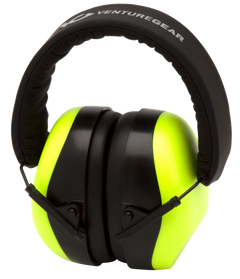 Pyramex Venture Gear V80 Muff 26 dB Over the Head Earmuffs - Lime/Black