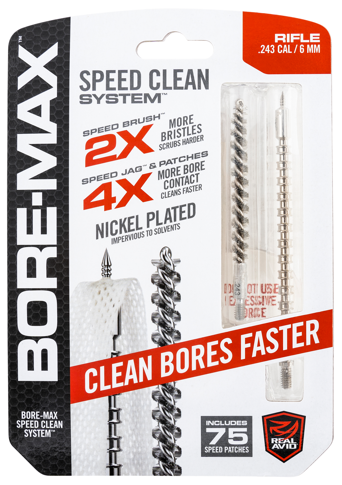 Real Avid Bore-Max Speed Clean Upgrade Set .243 Cal Rifle