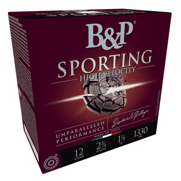 B&P Ammunition Sporting Clay 12 Gauge 2.75" 1 1/8 oz #7.5 Shot 25 Rd - Box or Case
