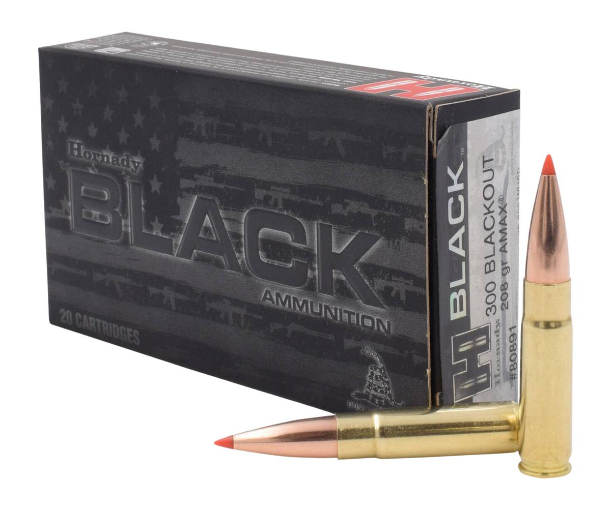 Hornady Black 300 Blackout 208gr A-Max - Box or Case