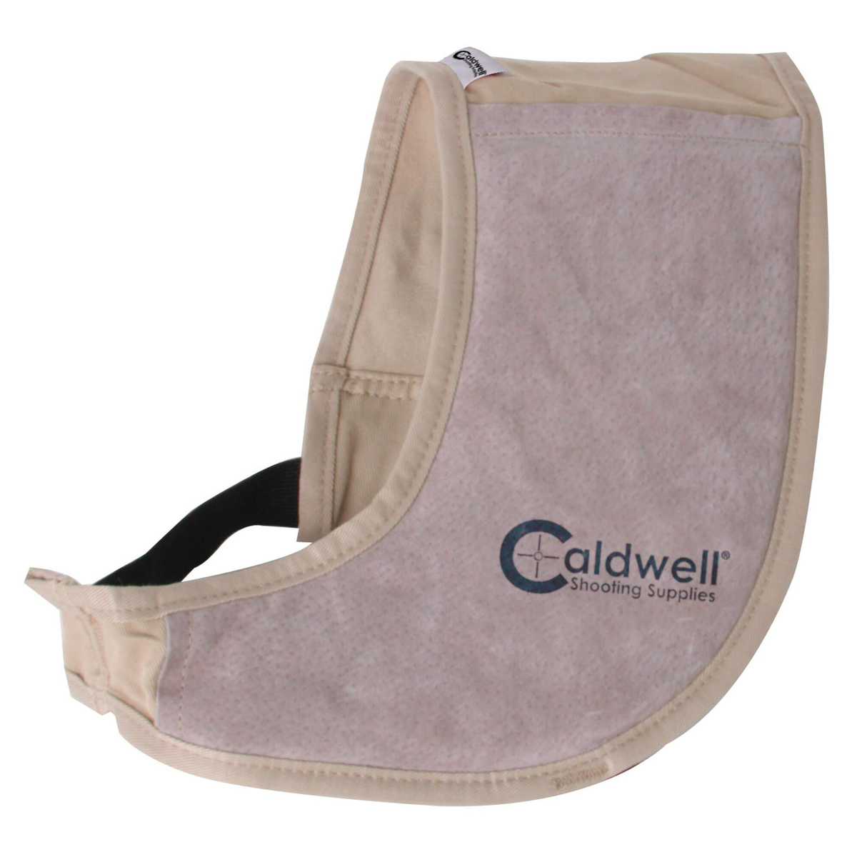 Caldwell Field Recoil Shield Tan Cloth with Leather Pad - Ambidextrous