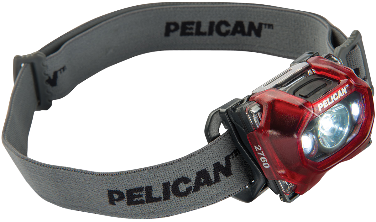 Pelican 2760C Gen 3 LED Headlamp 289 Lumens 101m Beam Red