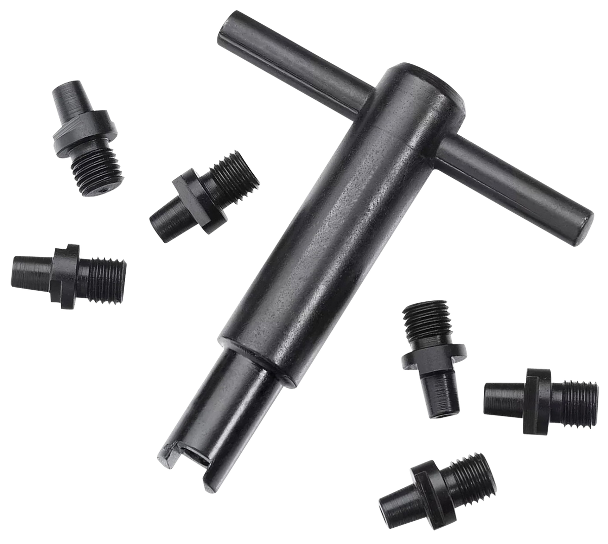 Pietta Revolver Nipple Wrench with 6 #10 Cap Nipples - Black Powder Revolver Tool