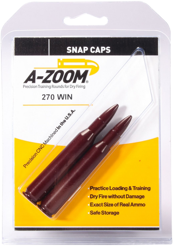 A-Zoom 12224 Rifle Snap Caps 270 Win 2-Pack