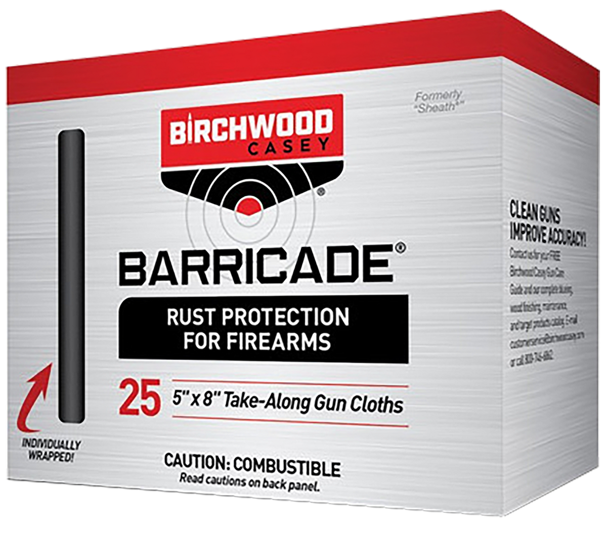 Birchwood Casey Barricade Take Alongs 5" x 8" Rust Protection Wipes 25-Pack
