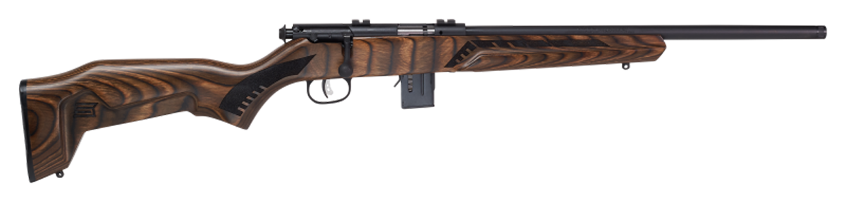 Savage 93R17 Minimalist 17 HMR 18" 10+1 Bolt Action Rifle - Boyd's Brown Laminate