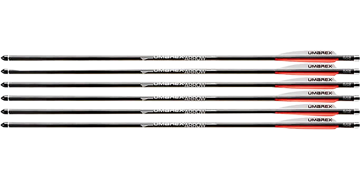 Umarex USA Air Saber Carbon Fiber Arrows 376gr Black 6 Pack