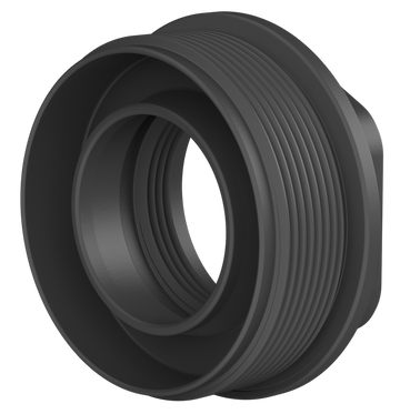 Breek Arms Hub One Plan B Ultralight 1.375x24 Titanium DLC Black - Suppressor Hub