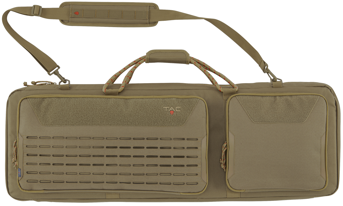 Tac Six Squad 38" Tactical Rifle Case - Coyote 600D Polyester Lockable