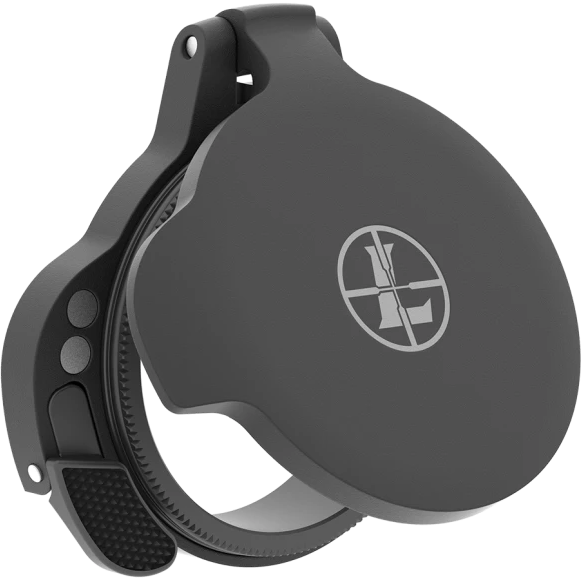 Leupold Alumina Flip-Back Lens Cover Ultralight EP Matte Black Aluminum