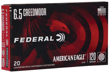 Federal American Eagle 6.5 Creedmoor 120gr Open Tip Match - Box or Case