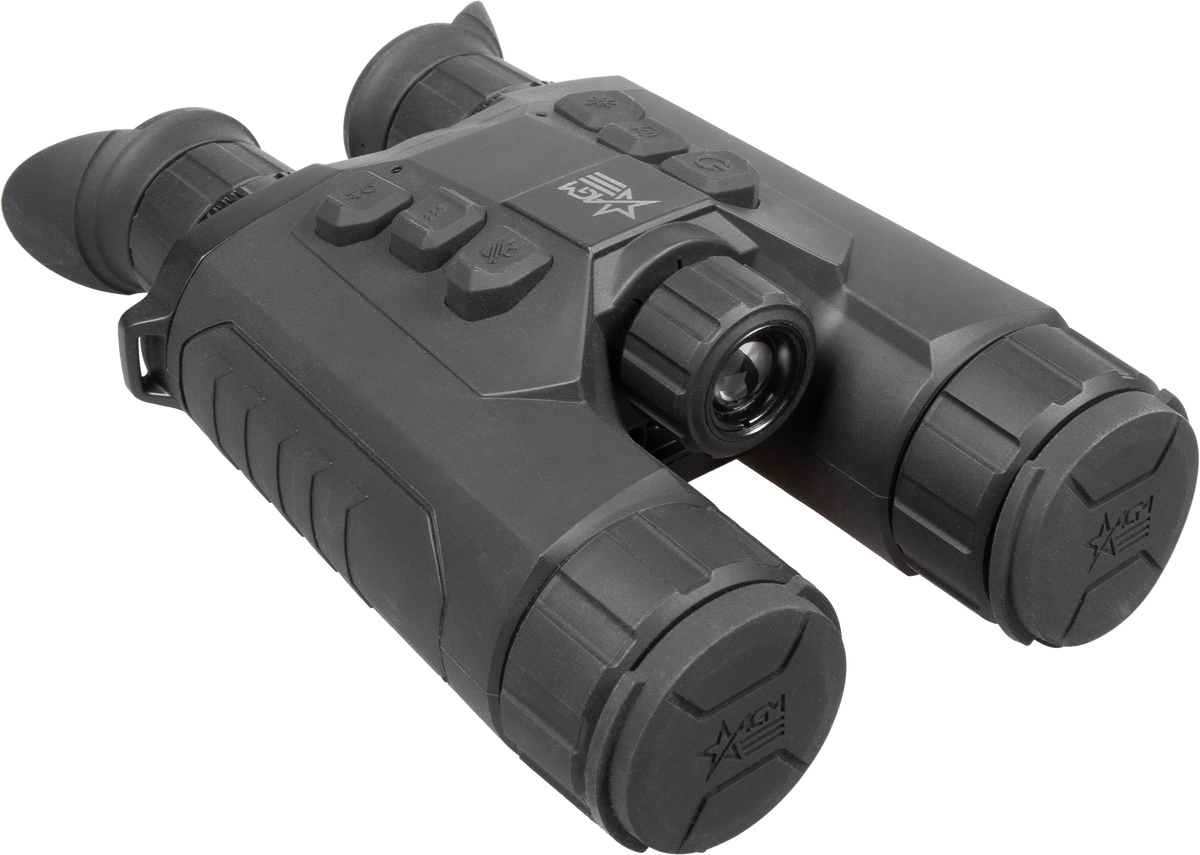 AGM Global Vision OBSERVIR LRF 25-256 1x/2x/4x 256x192 Thermal/Digital Day-Night Vision Binoculars - Black