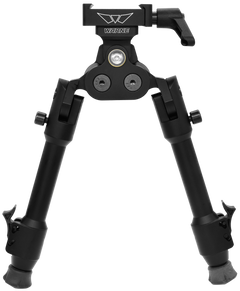 Warne 7924M Skyline Pro Bipod - Black Anodized ARCA Interface with Precision Legs