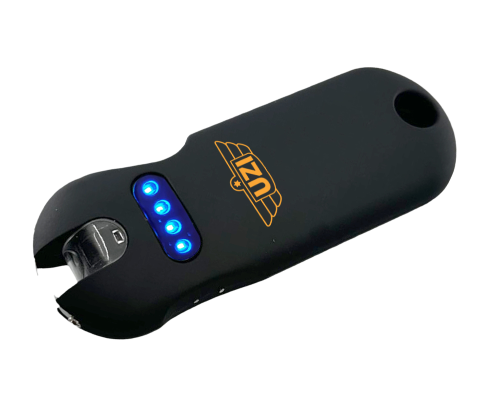 S&W Pepper Spray CAMP UZI Smart Keychain Stun Gun - Rechargeable Self Defense